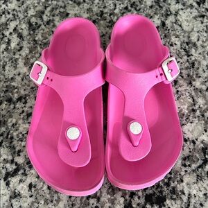 BIRKENSTOCK Gizeh Pink Thong Slide Sandals. Size 34